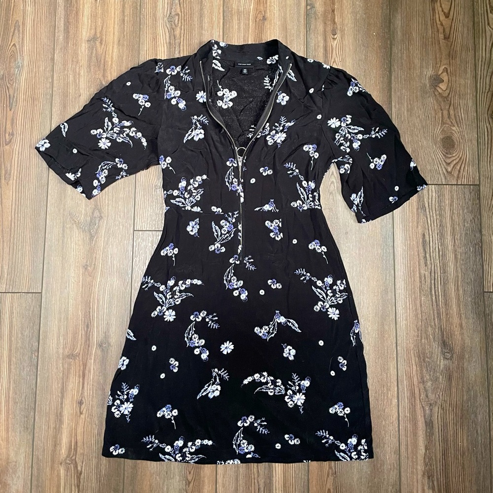 Who What Wear Black Floral Summer Dress